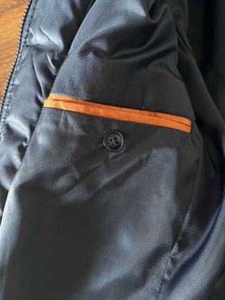 Abrigo Nuñez de Arenas gris con chaleco y capucha