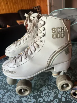 Patines blancos talla 37 + bolsa