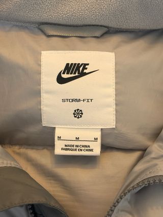 Chaleco Nike Talla M Gris Oscuro/Claro