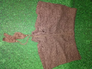 Pantalón corto mujer marrón