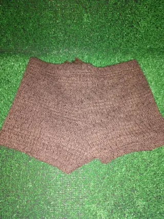 Pantalón corto mujer marrón