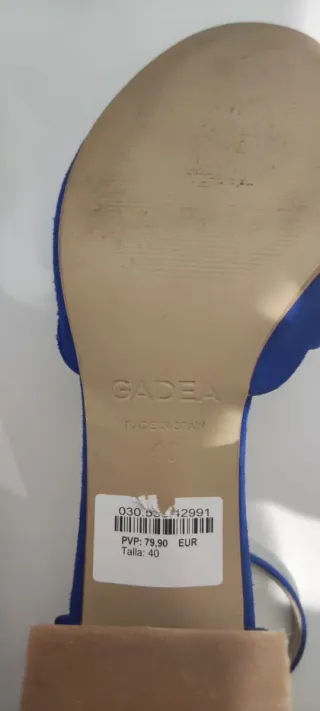 Zapatos GADEA azul mujer talla 40