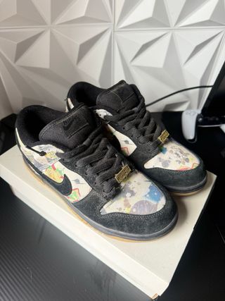 Nike Dunk Low originales negro con estampado
