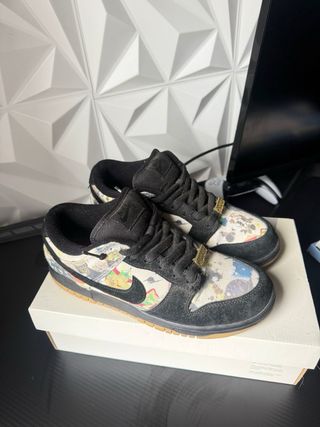 Nike Dunk Low originales negro con estampado
