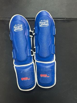 Espinilleras Kick Boxing Buddha y Charlie  -PACK