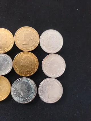 4 Lote  Monedas Españolas Antiguas