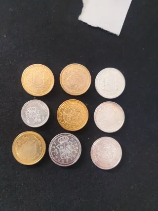 4 Lote  Monedas Españolas Antiguas