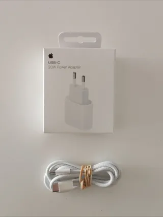 Cable + Cargador Apple USB-C 20W