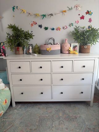 Comò Ikea Hemnes 8 cassetti Bianco