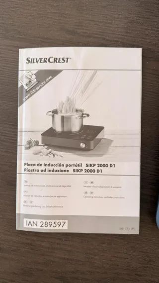 Placa Inducción Portátil Silvercrest