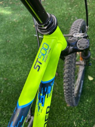 Bicicleta infantil Rockrider verde/amarillo 20"