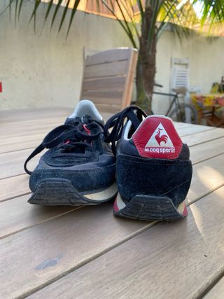 Zapatillas Le Coq Sportif Negras y Rojas