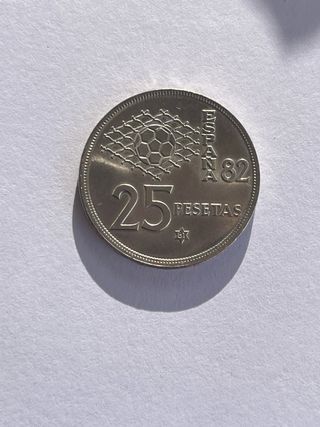 Moneda 25 pesetas mundial España