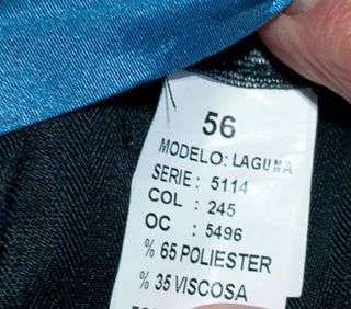 Traje azul eléctrico. El Corte Inglés.