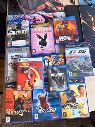 Lote Videojuegos PS2, PS4, PS5