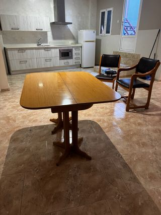 Mesa de madera plegable