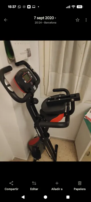 Bicicleta Estática QLGRXWL con Respaldo