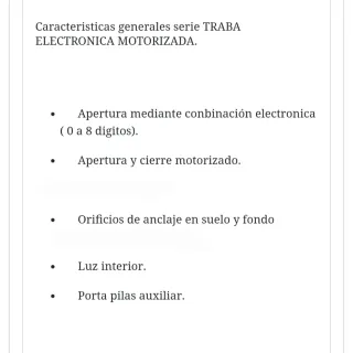 Caja fuerte electrónica TRABA