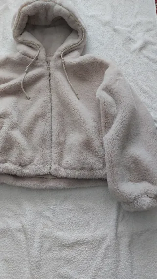 Abrigo borreguito beige talla M