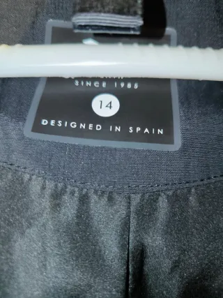 Chaqueta plumífero negra Tenth