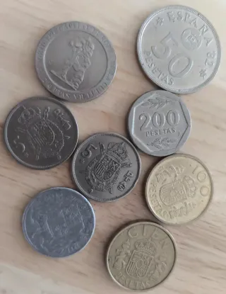 Lote monedas antiguas españolas y extranjeras