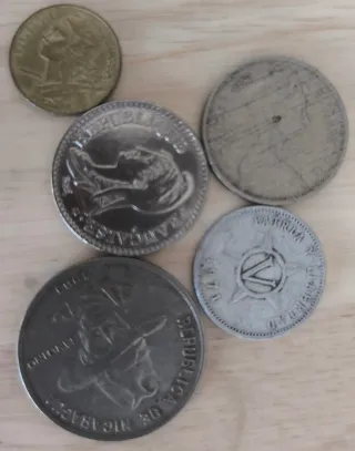 Lote monedas antiguas españolas y extranjeras