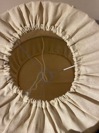 Paralume con struttura metallo bianco