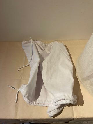 Paralume con struttura metallo bianco