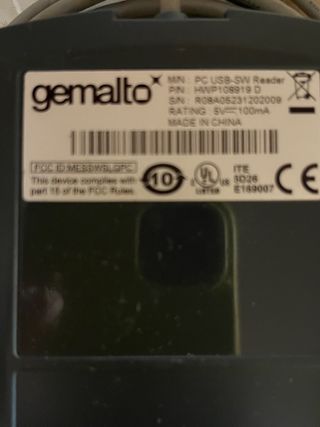 Lettore Smart Card Gemalto