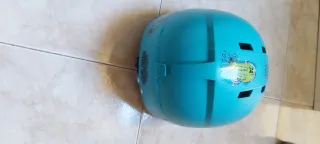 Casco infantil H100 Junior azul con pegatinas