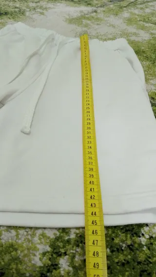 Pantalón corto de chándal blanco