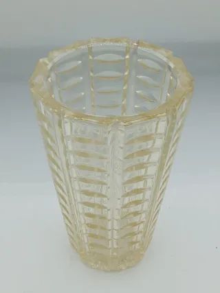 Vaso vintage vetro spesso anni 60