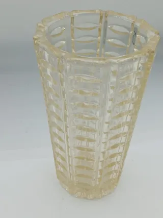 Vaso vintage vetro spesso anni 60