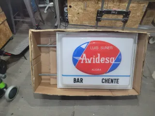 Cartel Luminoso Avidesa Alcira Original