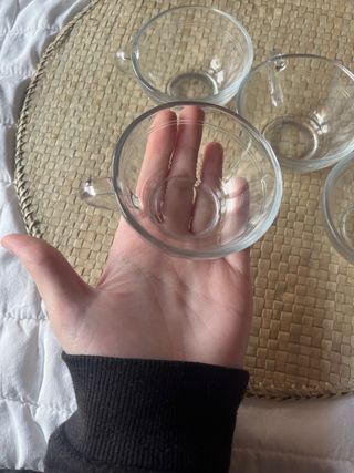Juego de 2 Tazas de Cristal