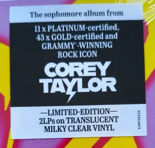 Corey Taylor CMF2 2 Vinilos LP Transparente