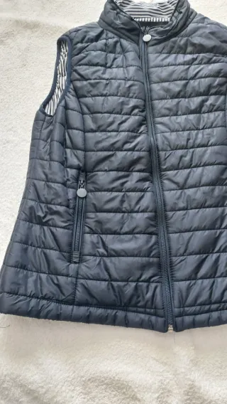 Chaleco acolchado azul chica