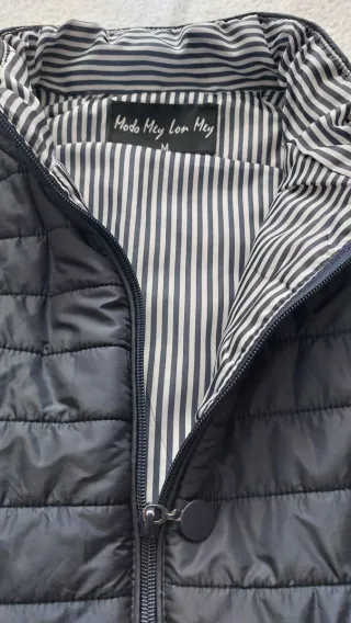 Chaleco acolchado azul chica