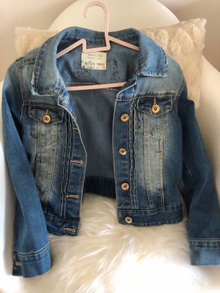 Cazadora tejana Zara niña 7/8 años