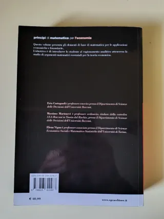 Principi di matematica per economia