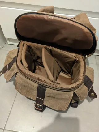 Zaino per Fotocamera Reflex Evercase Marrone