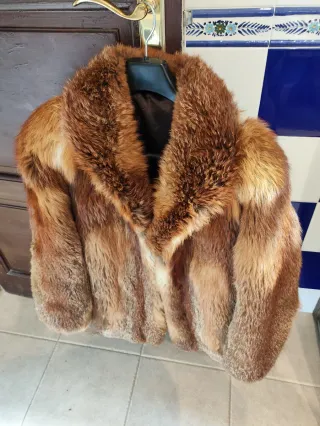 Chaquetón piel zorro auténtico