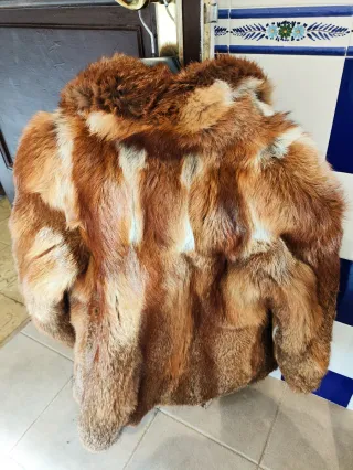 Chaquetón piel zorro auténtico