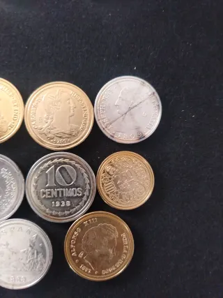 5 Lote monedas antiguas España