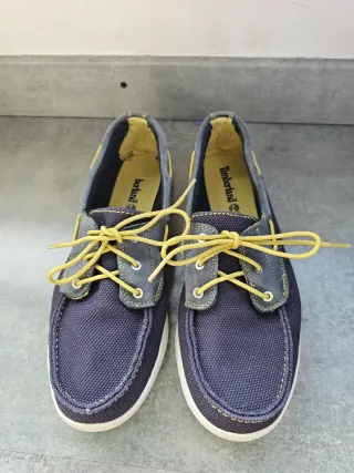 Zapatos náuticos lona Timberland azul/gris núm. 44