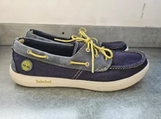 Zapatos náuticos lona Timberland azul/gris núm. 44