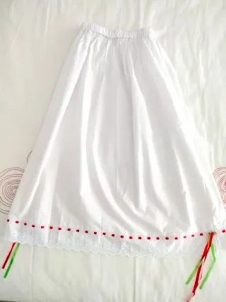 Traje Regional Casera Gris/Negro con blanco