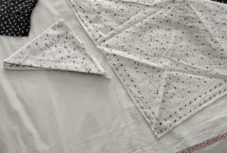 Traje Regional Casera Gris/Negro con blanco