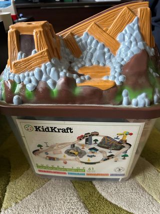 Tren de madera KidKraft Construction 61 piezas