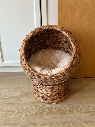 Cama para gato de mimbre Pawhut